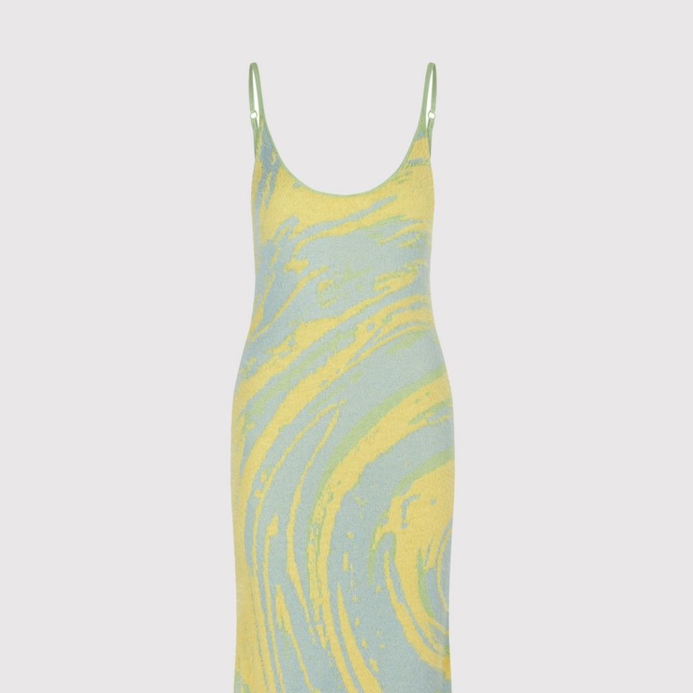 Cypress Hockney Dress - CUCUMBER